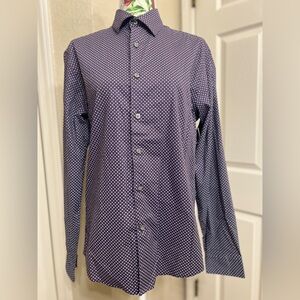 Claiborne Purple Casual Button Down Shirt